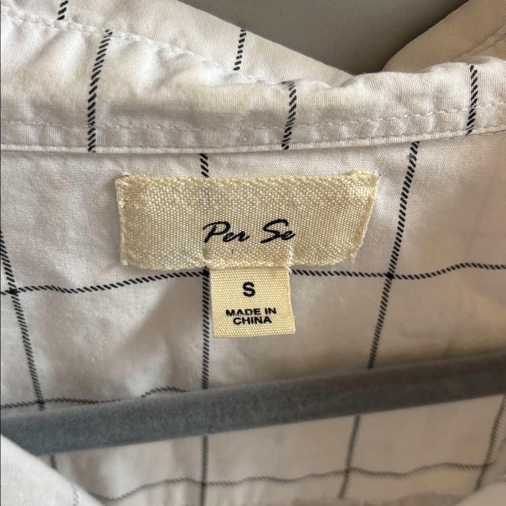 Per Se Grid Pattern Button Down - Picture 2 of 4